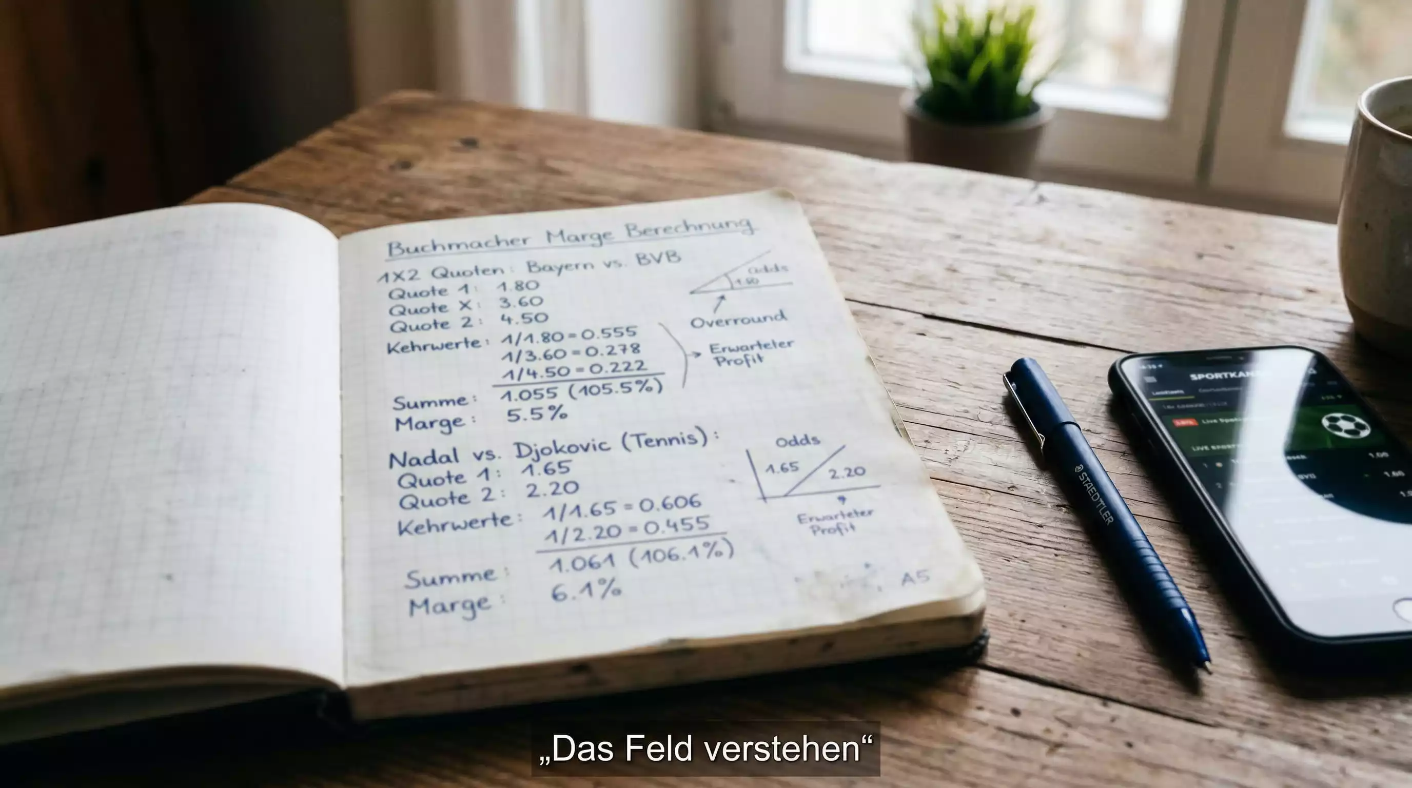 Auszahlungsschlüssel Tennis – Quoten-Marge der Wettanbieter verstehen